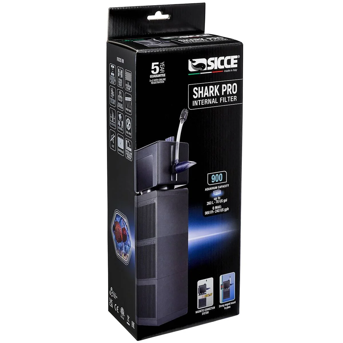Shark PRO 900 Internal Filter (238 GPH) - Sicce - Image 6